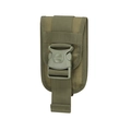 Army green tactical MOLLE phone pouch with durable nylon fabric and secure buckle - Army Green