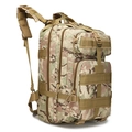 Taktischer 40L Wanderrucksack im Multicam-Design mit MOLLE-System und atmungsaktivem Mesh-Rücken - Grün Patchwork Camouflage Hellbraun