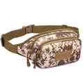 Sac banane tactique de sport en nylon camouflage désert avec boucle réglable et zips - Camouflage Digital de Désert