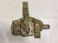Funda táctica para pierna en camuflaje MultiCam con correas ajustables y bolsa - Talla única / Camuflaje CP