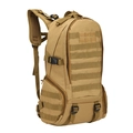 Sac à dos tactique 35L marron coyote avec système MOLLE pour randonnée et sport - Sable