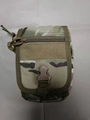 Tactical MOLLE accessory pouch in multicam camouflage with secure buckle and velcro panel - CP Camouflage