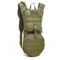 Zaino tattico idratazione verde militare con sistema Molle per escursioni e ciclismo - Con Sacca Idrica Grande / Verde Militare
