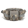 Tactical waterproof waist bag in khaki digital camouflage pattern with multiple compartments - ACU Digital Camouflage