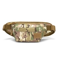 Tactical camouflage fanny pack made of durable oxford fabric with adjustable straps - 5L and Below / CP Camouflage
