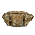 Waterproof tactical waist bag with multi-compartment MultiCam camo design and nylon straps - CP Camouflage