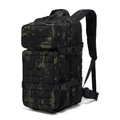 Τακτικό σακίδιο MultiCam Black με σύστημα MOLLE κοπής λέιζερ για εξωτερική χρήση - 20-35L / Μαύρη Παραλλαγή CP