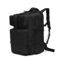 Zaino tattico impermeabile da 45L nero per escursionismo e sport con sistema MOLLE - 20-35L / Nero