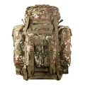 Tactical 80L multicam camouflage hiking backpack with MOLLE system for outdoor camping gear - CP Camouflage / One Size