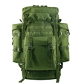 80L Olive Green Tactical Hiking Backpack with Molle System for Outdoor Sports - Army Green / One Size