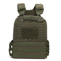 Tactical vest in olive drab with laser-cut MOLLE system and breathable mesh interior - One Size / Army Green