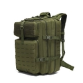 Zaino tattico da trekking 45L verde oliva con sistema MOLLE e tessuto in nylon resistente - 20-35L / Verde Militare