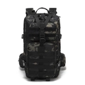 Mochila táctica resistente al agua en camuflaje oscuro con sistema MOLLE y compartimentos - 35L / Camuflaje Negro CP