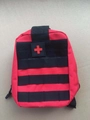 Kit di pronto soccorso tattico rosso con sistema MOLLE e toppa in velcro a croce - Taglia unica / Rosso