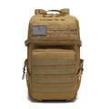 Mochila táctica impermeable caqui con sistema MOLLE y parche de bandera americana - 49*30*15CM / Arena
