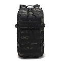 Zaino tattico militare in mimetica scura con sistema Molle per escursionismo outdoor - 35L / Black CP Camouflage (Without Patch)