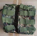 Tactical double magazine pouch with EMR digital flora camo and MOLLE straps - Double Pouch-Russian Digital Camo