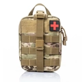 Tactical Multicam medical pouch with MOLLE webbing and red cross velcro patch - One Size / MultiCam