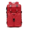 Grande zaino tattico rosso impermeabile per escursionismo e campeggio con sistema MOLLE - Rosso