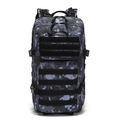 Zaino tattico mimetico grigio blu con sistema MOLLE per escursioni e campeggio - 35L / Navy Camouflage (Without Patch)