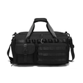 Bolsa de fitness táctica negra de nailon con sistema MOLLE y asas de transporte reforzadas - Negro