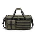 Bolsa táctica verde militar con sistema MOLLE y asas de transporte reforzadas - Verde Militar