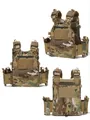 Dettaglio del gilet tattico Multicam 1000D con sistema MOLLE a taglio laser e fibbie rapide - Stile a Sgancio Rapido Taglio Laser (Gilet TV002) / Camuffamento CP