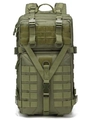 Zaino tattico verde militare con sistema MOLLE per escursioni e campeggio outdoor - Verde Militare