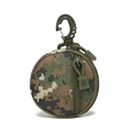 Compact woodland digital camo utility pouch with swivel hook for outdoor travel - Woodland Digital Camo
