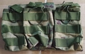 Tactical triple magazine pouch in camo nylon with MOLLE webbing and bungee cords - Triple Pouch-Ruins Green Camo
