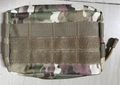 Tactical Molle waist bag in forest camouflage pattern with velcro and webbing straps - Camouflage