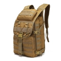 Zaino tattico da trekking 55L in marrone coyote con sistema a fettuccia MOLLE - 55L / Sabbia