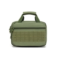 Army green tactical range bag in durable nylon with MOLLE webbing and velcro panel - Army Green