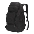 Zaino tattico nero da esterno con sistema MOLLE e cinghie in nylon resistenti - 36-55L / Nero