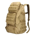 Zaino tattico da trekking color kaki con sistema MOLLE e grande capacità - 36-55L / Sabbia