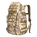 Tactical military backpack in digital desert camouflage with MOLLE webbing and padded straps - 36-55L / Desert Digital Camouflage
