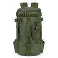Zaino tattico da pesca verde militare con separazione secco-umido e tasche multiple - 20-35L / Verde Militare