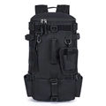 Zaino tattico nero da pesca con sistema MOLLE e spallacci ampi regolabili - 20-35L / Nero