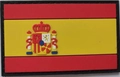 Parche táctico rectangular de PVC bandera de España con cierre de velcro para ropa - Estilo España