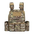6094 Tactical Plate Carrier in Multicam camo with integrated triple mag pouches - One Size / CP Camouflage
