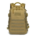 Zaino tattico da esterno in nylon kaki con sistema MOLLE e manico in paracord - 36-55L / Sabbia