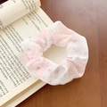 Rosa geblümtes und kariertes Haargummi mit hoher Elastizität für elegantes Haarstyling - Karo Blumen Patchwork / Rosa Blumig