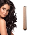 Bigodino senza calore in velluto beige con ganci in metallo per acconciature a onde - Cachi