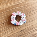 White fabric scrunchie featuring cute colorful dinosaur prints and elastic design - Cartoon Dinosaur (5#)