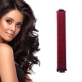 Heatless Hair Curler aus weinrotem Samt mit Gummibändern und Haken für große Wellen - Burgunderrot