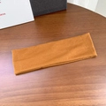 Ginger yellow elastic sports headband with soft knitted texture for yoga and fitness - 8# Caramel Checkerboard