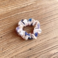 Beige scrunchie with colorful graffiti football prints on soft fabric material - Cartoon Graffiti (8#)