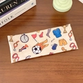 Bandeau élastique de football avec trophées et médailles en dessin animé beige - Motif de football dessin animé médaille et minuterie