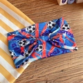 Dunkelblaues elastisches Fußball-Stirnband mit Fußballmustern und GOAL-Aufdruck - 5# Geometrische Textur Fußball