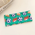 Bandeau de football élastique vert avec motif Goal pour les fans de sport - Motif de football pop art vert GOAL